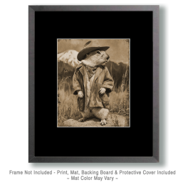 Pika Cowboy Waiting for His Sidekick Art
