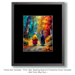 Witch and Muggle Stop for an Ernest Discussion Art