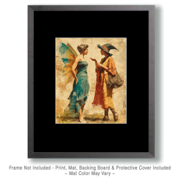 A Casual Meeting Between a Fairy and a Witch Art