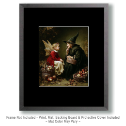 Old Witch Imparting Knowledge to a Young Fairy Art