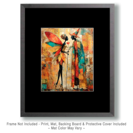 Fairy Thanking a Witch for the Flower Art