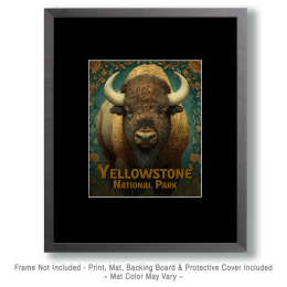 Yellowstone National Park Nouveau Bison Art