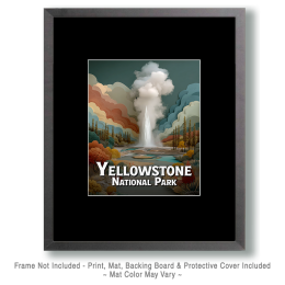 Yellowstone National Park Cut Paper Geyser Art