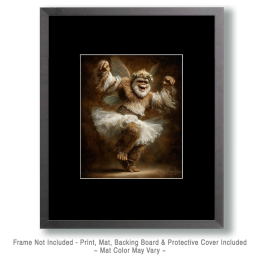 Euphoric Bigfoot Fairy Dancing - Funny Cryptid Art