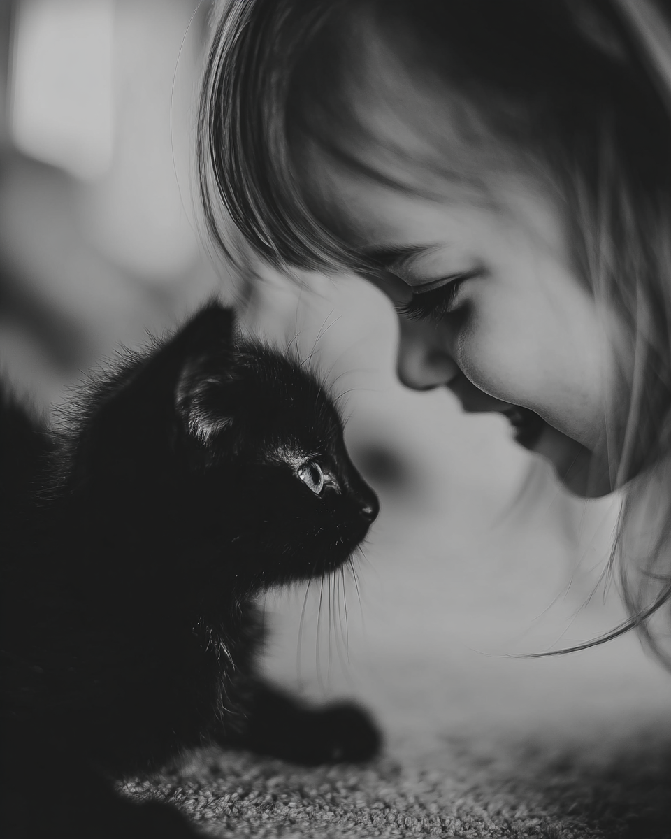 Lindsey and Leo from Ohio - Black & White Art Print