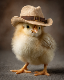 Hank from San Antonio - Chicken Chics Art Print
