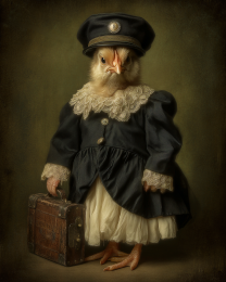 Margaret Chick from Manhattan KS - Chicken Chics Art Print