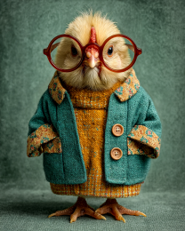 Norman Chick from Oklahoma - Chicken Chics Art Print