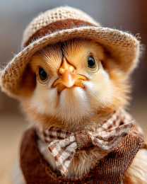 Boston Bob - Chicken Chics Art Print