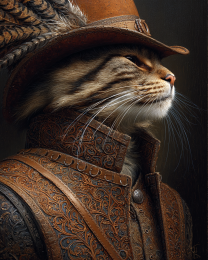 Max the Troubadour - Funny Cat Wall Art