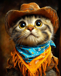 Lil' Oklahoma Elijah - Funny Cat Wall Art