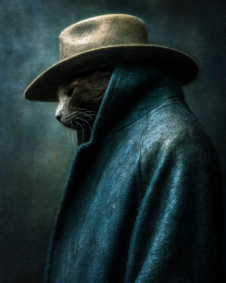Dark Darren - Funny Cat Wall Art Print