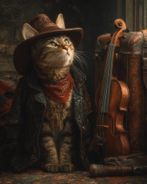 Highbrow Henry - Funny Cat Wall Art