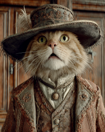 Ziggy's Dumbfounded - Funny Cat Wall Art Print