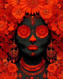 Bright Eyes - Día de Muertos Art Print