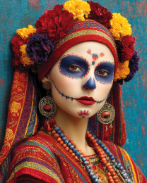 Señora Lista Para Salir - Día de Muertos Art Print