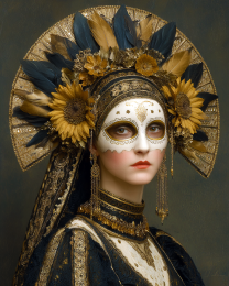 Genevieve - Día de Muertos Art Print