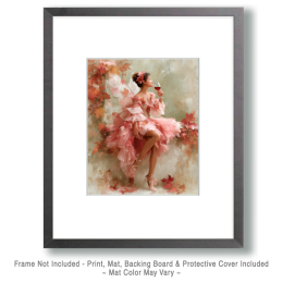 Pink Fairy with Red Wine - Artwork of Fairies