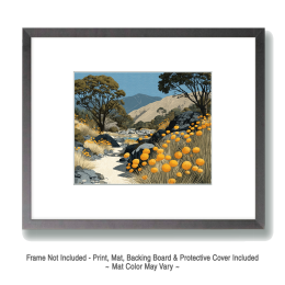 Wash Leading to the Sandias - Landscape Art