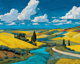 Kansas Hill Country - Landscape Art Print