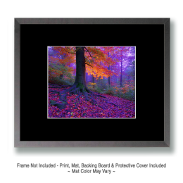 Neon Fall Morning - Landscape Art