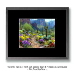 Desert Spring Bloom - Landscape Art
