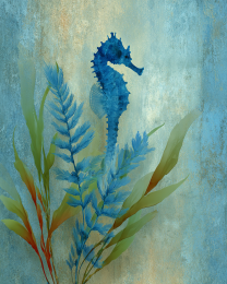 Turquoise Seahorse - Ocean Life Art Print