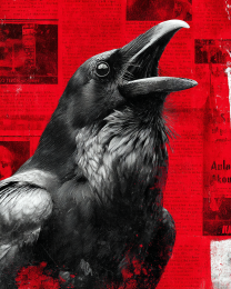 Caw Caw - Raven Art Print