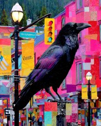 City Raven Art Print