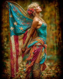 Stylized Patriot - USA 250 Wall Art