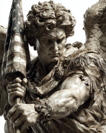 Archangel Carrying the American Flag - USA 250 Wall Art