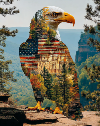 Bald Eagle See-Through - USA 250 Wall Art