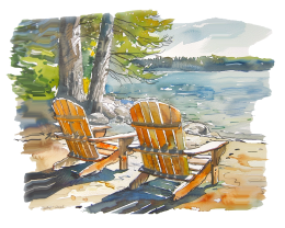 Adirondack Chairs Lake Life