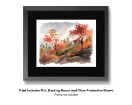 Red Fall Landscape