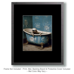 Sloth in an Antique Bathtub - Art for the Bathroom