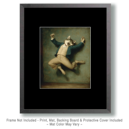 Wolf Dancing Like Nobody's Watching - Anthropomorphic Art