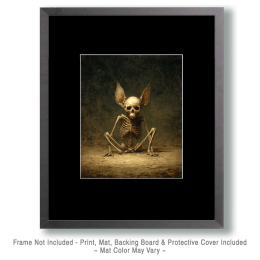 Spooky Bat Skeleton Art