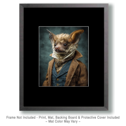 Batty Professor - Bat Art Print