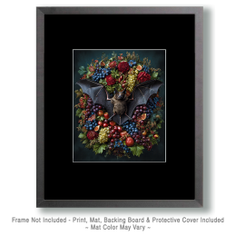 Bat and Fruit Still-Life Art