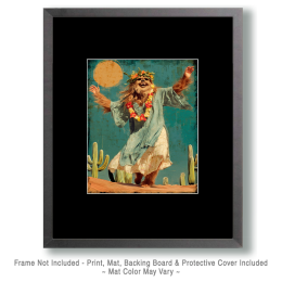 Hippie Bigfoot Dancing Like Nobody's Watchng - Funny Cryptid Art