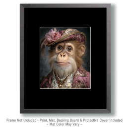 Little Old Bigfoot Lady Hoping He Shows Up - Funny Cryptid Art Print