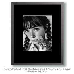 Becky and Bella From Kansas City - Black & White Art