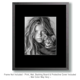 Eureka and Elphie - Black & White Art