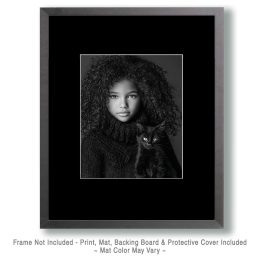 Charmaine and Luna from Atlanta - Black & White Art