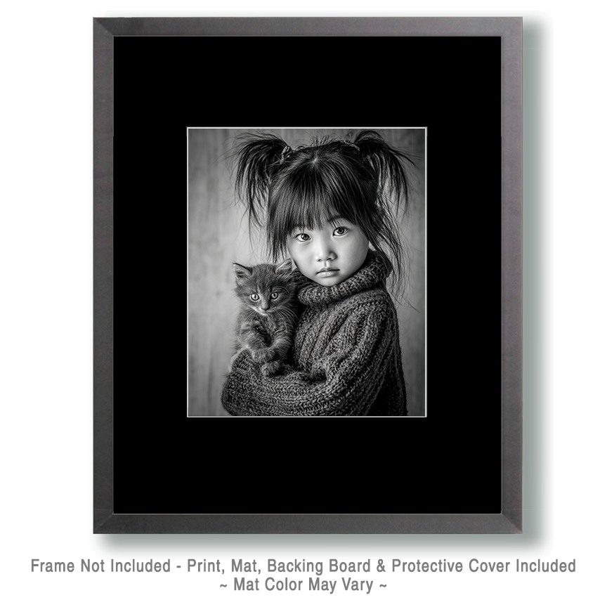 Hana and Ming from St. Paul - Black & White Art