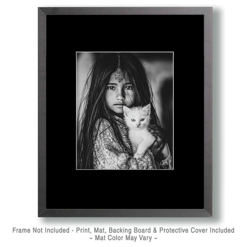 Riya with Tara from San Diego- Black & White Art
