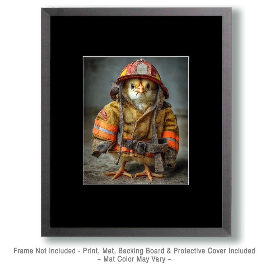Fireman Fred - Chicken Chics Art