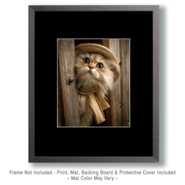 Cowgirl Helen - Funny Cat Wall Art Print