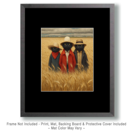 The South Kansas Trio - Funny Cat Wall Art Print