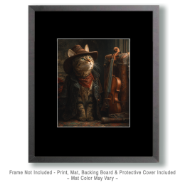 Highbrow Henry - Funny Cat Wall Art Print